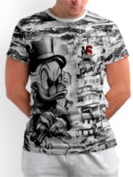 Camiseta Dry Fit Tio Patinhas Cria da Quebrada Modelo Slim - TOTAL - NO SENSE