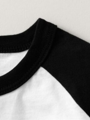 Camiseta Estilo Hurbano Urban Style Raglan T-Shirt Preto E Branco - No Sense (1)