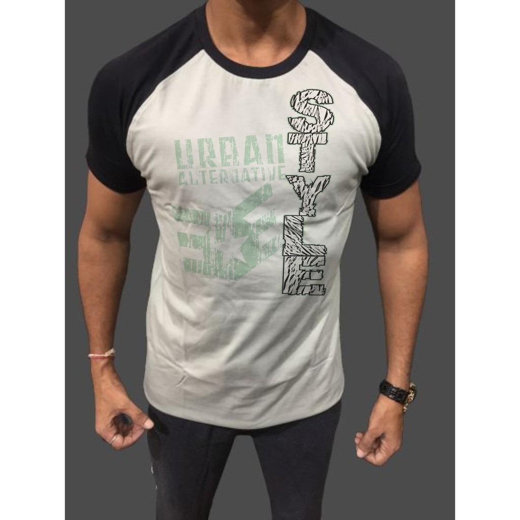 Camiseta Estilo Hurbano Urban Style Raglan T-Shirt Preto E Branco - No Sense