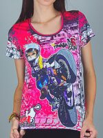 Camiseta Feminina Babylook Família Moto Dry Fit #244 Não é Crime - TOTAL - No Sense