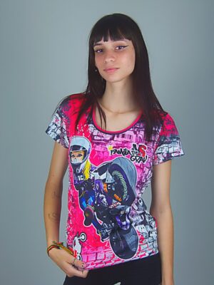 Camiseta Feminina Babylook Família Moto Dry Fit #244 Não é Crime (1)