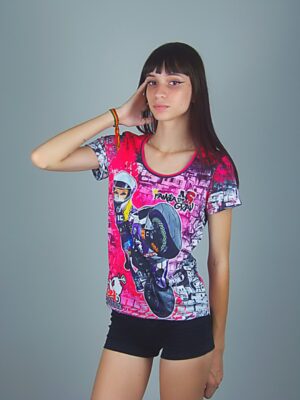Camiseta Feminina Babylook Família Moto Dry Fit #244 Não é Crime (5)