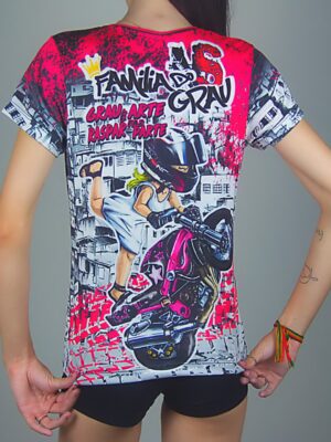 Camiseta Feminina Babylook Família Moto Dry Fit #244 Não é Crime (7)