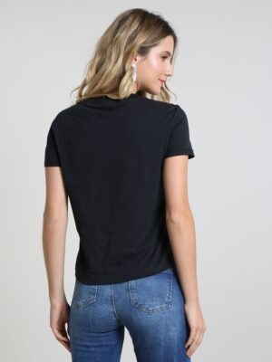 Camiseta Feminina Babylook Lisa T-Shirt Preta Tee - No Sense (1)