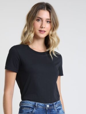 Camiseta Feminina Babylook Lisa T-Shirt Preta Tee - No Sense (4)