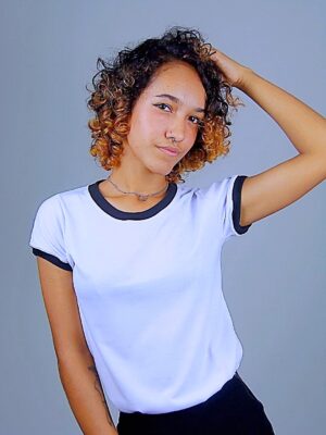 Camiseta Feminina Babylook Ringer Tee Modelo Convencional - No Sense (12)