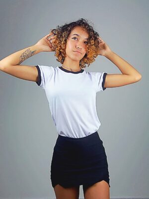 Camiseta Feminina Babylook Ringer Tee Modelo Convencional - No Sense (15)