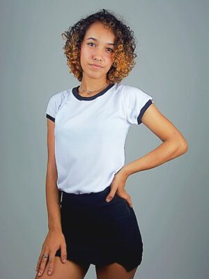 Camiseta Feminina Babylook Ringer Tee Modelo Convencional - No Sense (16)