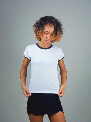 Camiseta Feminina Babylook Ringer Tee Modelo Convencional - No Sense (17)