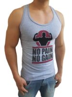 Camiseta Masculino Regata Sport No Pain No Gain Academia - No Sense