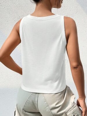 Camiseta Regata Cropped Com Bolso Soltinho Regatinha Lisa (3)