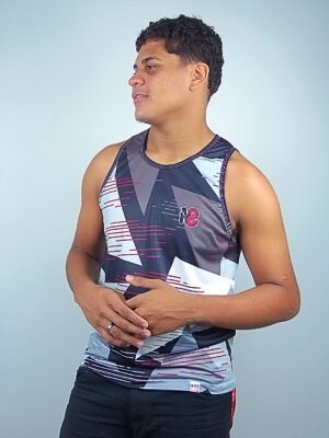Camiseta Regata Estampado Abstrato Dry Fit (5)