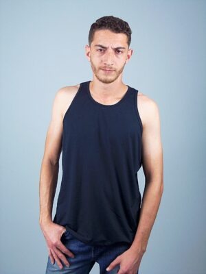 Camiseta Regata Masculino Preta Lisa Tee (2)