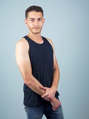 Camiseta Regata Masculino Preta Lisa Tee (3)