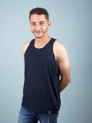 Camiseta Regata Masculino Preta Lisa Tee (4)