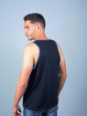 Camiseta Regata Preta Com Bolso Estampado Agro T-Shirt Tee (5)