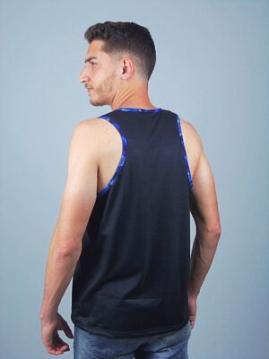 Camiseta Regata Preta Com Bolso Estampado BluT-Shirt Tee (6)