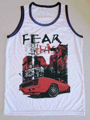 Camiseta Regata Ringer Tee Fear This Branco E Preto - No Sense (4)