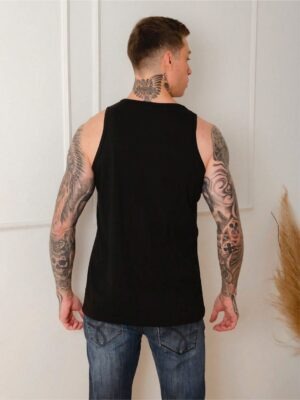 Camiseta Regata Slim Masculino Preta Lisa Tee - No Sense (4)