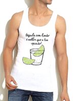 Camiseta Regata Tequila E Limão Carnaval - No Sense