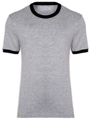 Camiseta Ringer Tee Cinza Mescla Modelo Convencional - NO SENSE (1)