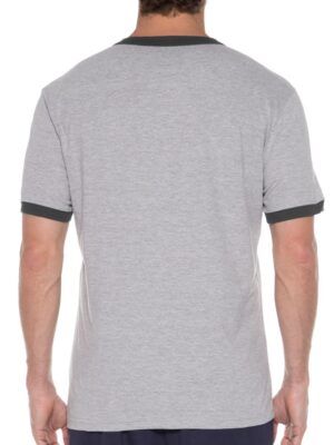 Camiseta Ringer Tee Cinza Mescla Modelo Convencional - NO SENSE (3)