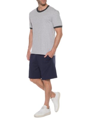 Camiseta Ringer Tee Cinza Mescla Modelo Convencional - NO SENSE (5)