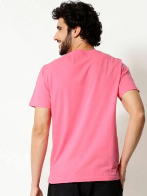 Camisetas Rosa Básica Slim Modelagem Convencional (3)