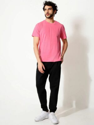 Camisetas Rosa Básica Slim Modelagem Convencional (4)