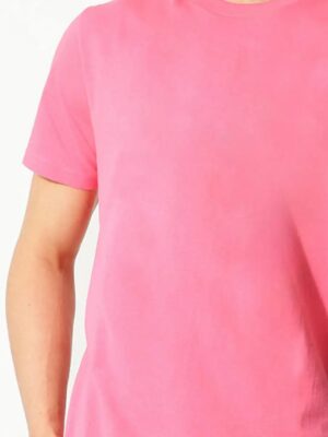 Camisetas Rosa Básica Slim Modelagem Convencional (5)