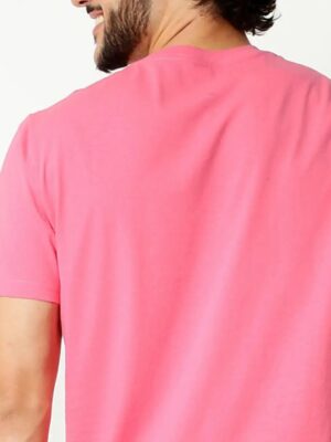 Camisetas Rosa Básica Slim Modelagem Convencional (6)