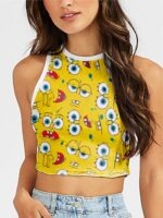 Cropped Regata Bob Esponja Crop Top - TOTAL - No Sense
