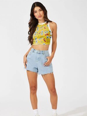 Cropped Regata Bob Esponja Crop Top Dry (5)