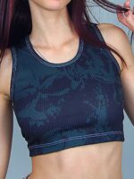 Cropped Regata Canelado Caveiras - TOTAL - No Sense