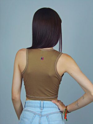Cropped Regata Canelado Love Yourself_ (1)