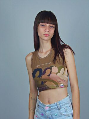 Cropped Regata Canelado Love Yourself_ (6)