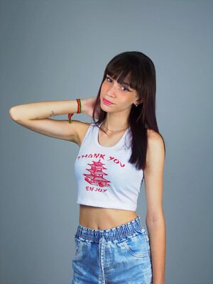 Cropped Regata Canelado Thank You Anjoy_ (2)