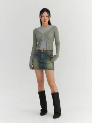 Cropped Regata Cinza Crop Top Soltinho Regatinha Lisa Sem Estampas (03)