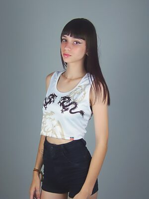 Cropped Regata Dragão Chinês Crop Top (1)