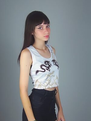 Cropped Regata Dragão Chinês Crop Top (3)