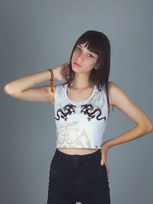 Cropped Regata Dragão Chinês Crop Top (5)