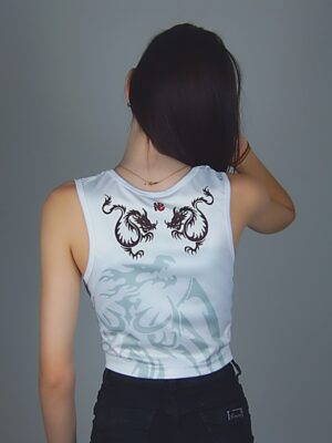 Cropped Regata Dragão Chinês Crop Top (6)