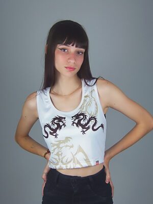 Cropped Regata Dragão Chinês Crop Top (7)