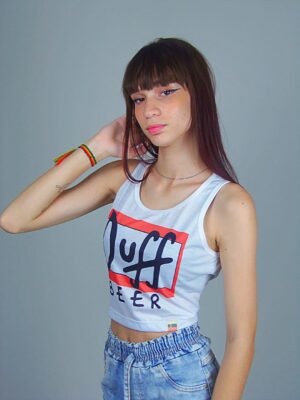 Cropped Regata Duff Beer Regatinha Crop Top Branco_ (1)