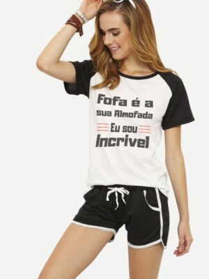 Babylook Fofa É Sua Almofada Eu Sou Incrível Feminina Raglan - No Sense