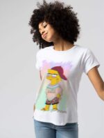 Camiseta Babylook Lisa Simpson Tie Dye - No Sense