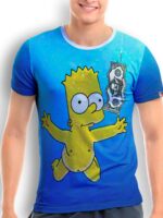 Camiseta Bart Simpson Rolling Stone Dry Fit Slim - TOTAL - NO SENSE -