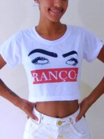 Camiseta Cropped Ranço Crop Top Blusinha Tank Soltinha - No Sense