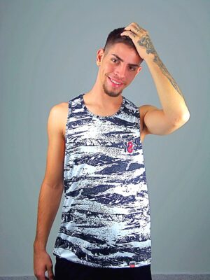 Preto_Regata Masculino Estampada Dry Fit Cores Diversos - No Sense (17)