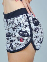 Short Barra Fã de Gatos Preto e Branco - TOTAL - No Sense